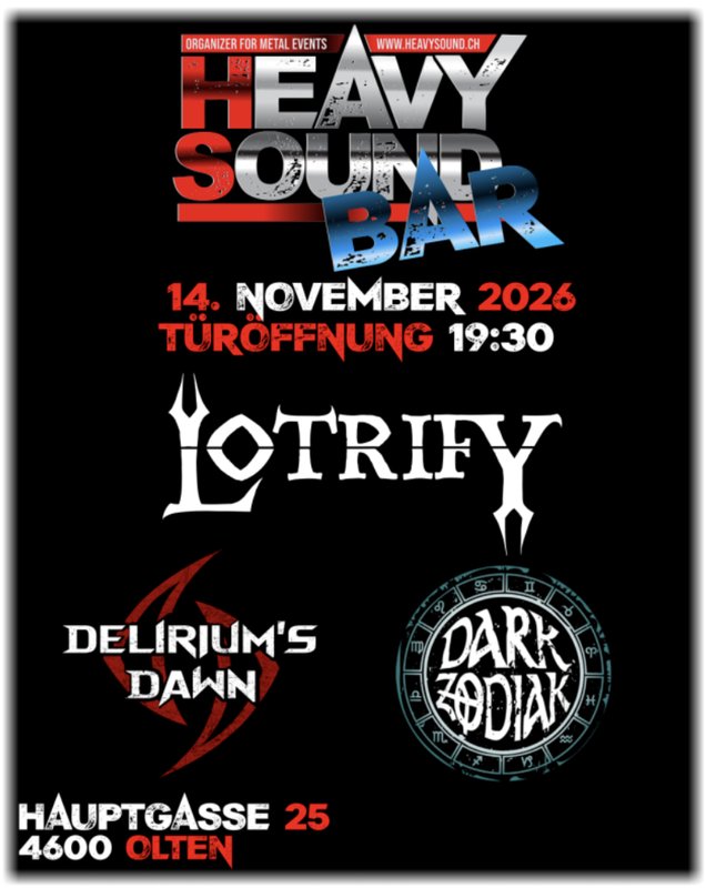 LOTRIFY, DELIRIUM'S DAWN, DARK ZODIAK