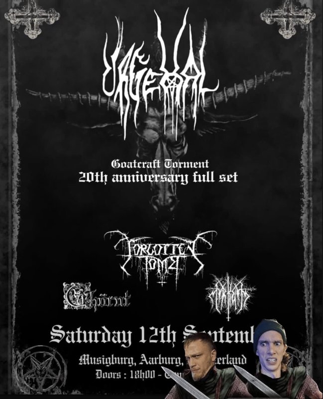 Urgehal, Forgotten Tome, Myrkvid, Ghörnt