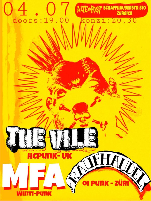 The Vile / MFA / Rauhändler