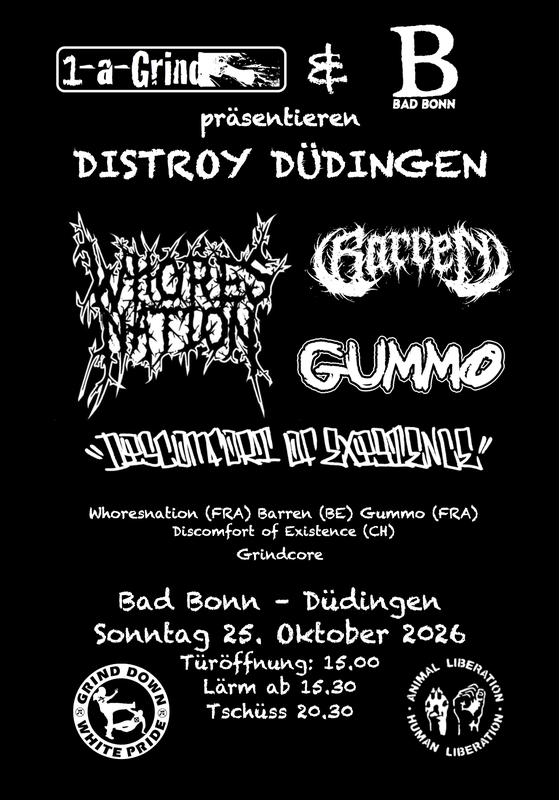 1-A-Grind presents Disstroy Düdingen