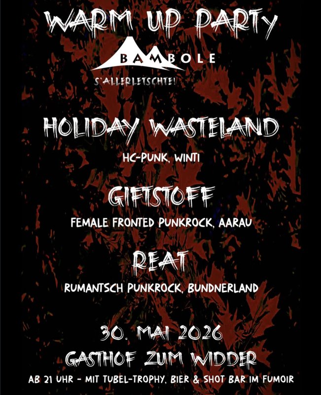 BAMBOLE WARM-UP-PARTY!