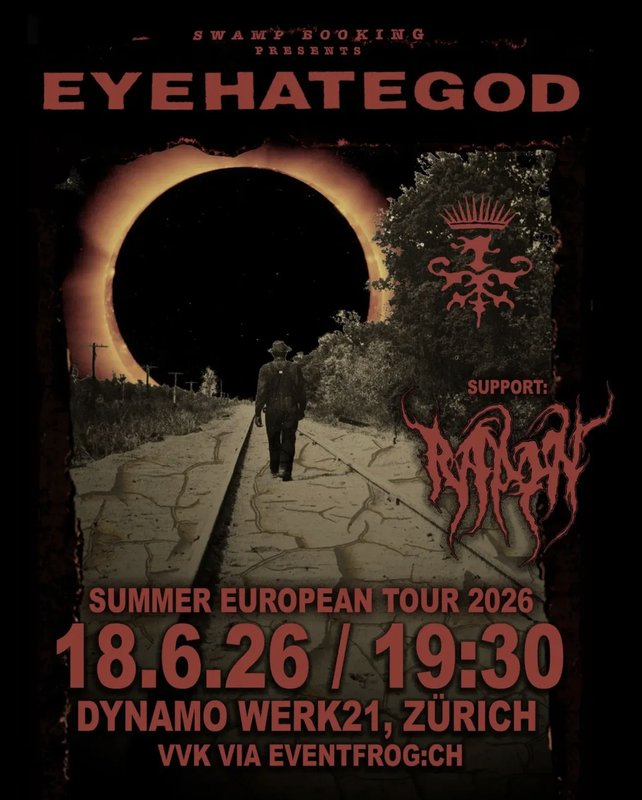 EYEHATEGOD Summer European Tour 2026