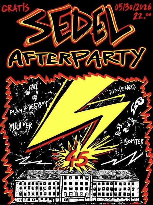 Gratis SEDEL AFTERPARTY 45 years