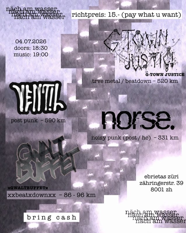 G-TOWN JUSTICE, VENT!L, norse., Gwalt Buffet