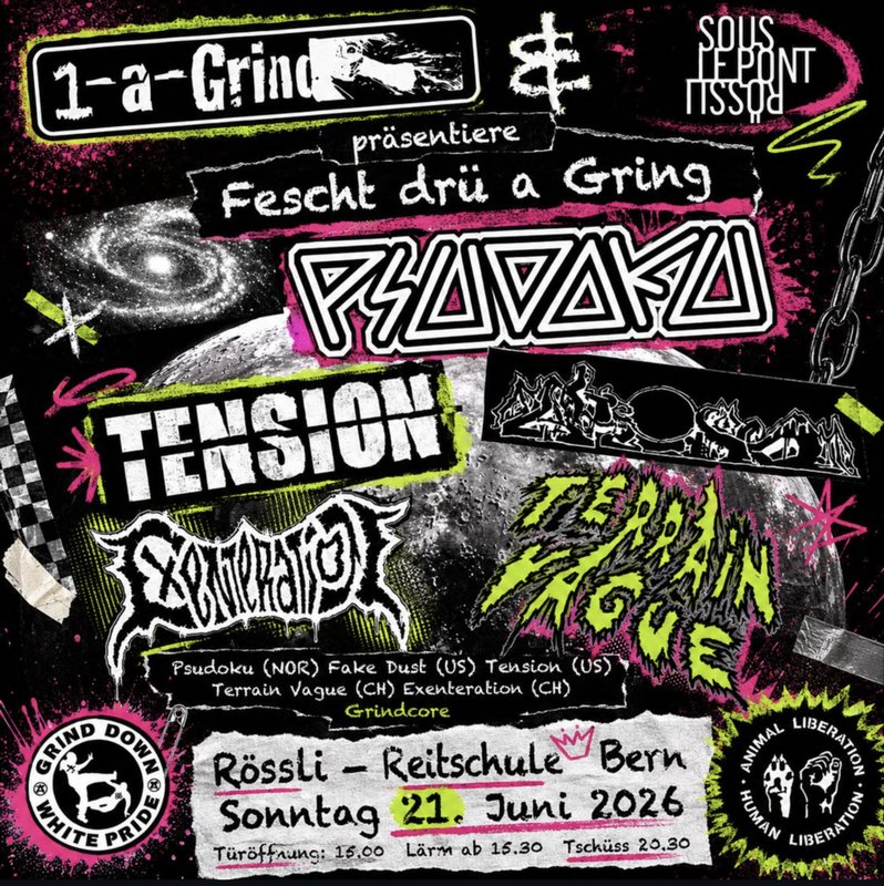 - Psudoku (NOR)
- FakeDust (US)
- Tension (US)
- Terrain Vague
- Exenteration (CH)