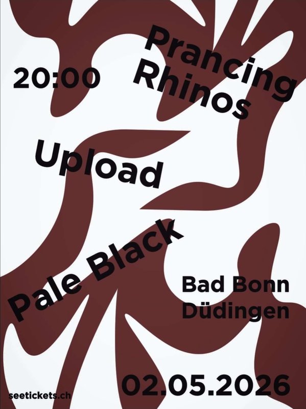 Prancing Rhinos, Pale Black, Upload